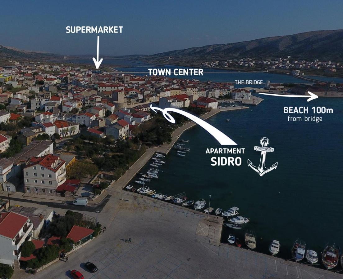 Apartment Sidro Pag Town Εξωτερικό φωτογραφία